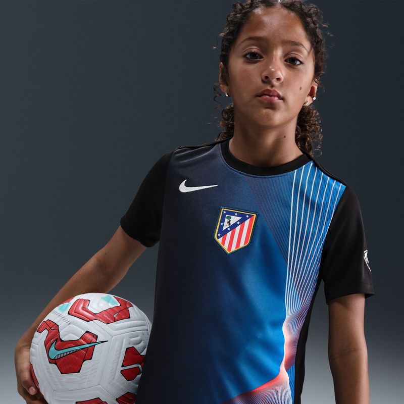 Nike - Atletico Madrid Pre Match T-Shirt - Zwart - Junior