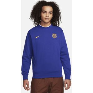 FC Barcelona Club Nike voetbalsweatshirt met ronde hals voor heren - Blauw