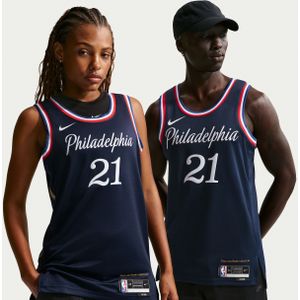 Joel Embiid Philadelphia 76ers City Edition Nike NBA Swingman jersey voor heren - Blauw