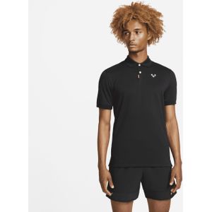 The Nike Polo Rafa Polo met aansluitende pasvorm voor heren - Zwart
