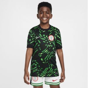 Nigeria 2024 Stadium Uit Nike Dri-FIT replica voetbalshirt voor kids - Zwart