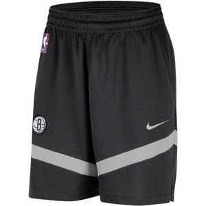 Brooklyn Nets Icon Practice Nike Dri-FIT NBA-herenshorts (21 cm) - Zwart