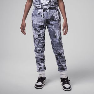 Jordan MJ Brooklyn fleecebroek met print voor kids - Zwart