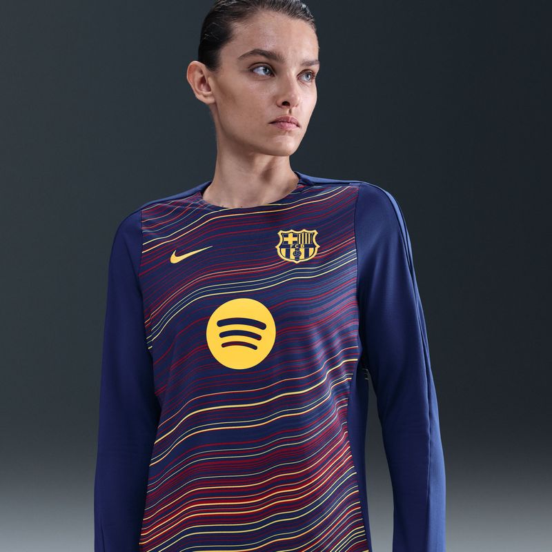 FC Barcelona - Strike Thuis - Voetbaltrainingstop - Blauw - Dames