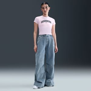 Nike - Denim Damesbroek - Blauw