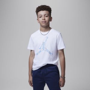 Jordan Jumpman T-shirt met ruit voor kids - Wit