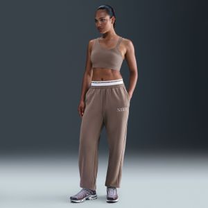 Nike Phoenix Fleece Joggingbroek met hoge taille voor dames - Bruin