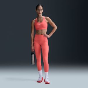 Nike Go Lange legging met hoge taille, zakken en complete ondersteuning voor dames - Oranje