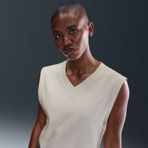 Nike golfbodywarmer met V-hals voor dames - Wit