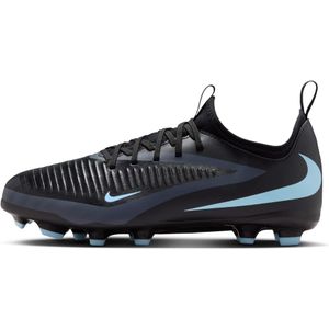 Nike - Phantom 6 Low Academy - Voetbalschoenen - Zwart Lichtblauw - Kids