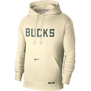 Milwaukee Bucks Standard Issue City Edition Nike Courtside NBA-hoodie met Dri-FIT voor heren - Bruin