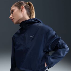 Nike Windrunner ruimvallend geweven damesjack met capuchon - Blauw