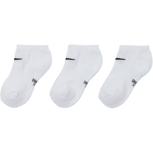 Nike Dri-FIT Performance No-Show sokken voor kleuters (3 paar) - Wit