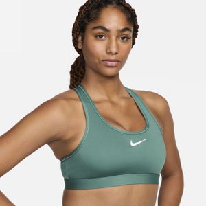 Nike Swoosh Medium Support padded sport-bh - Groen