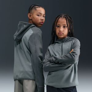 Nike - Therma-FIT Top - Wit - Korte Rits - Voor Kids
