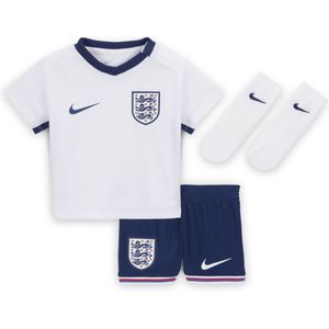 Engeland 2024 Stadium Thuis Nike driedelig replica voetbaltenue voor baby's/peuters - Wit