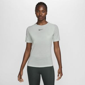 Nike Swift Wool Dri-FIT hardlooptop met korte mouwen voor dames - Groen