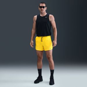 Nike Stride Dri-FIT hardloopshorts met binnenbroek voor heren (13 cm) - Geel