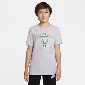 Milwaukee Bucks Nike NBA-shirt voor kids - Grijs