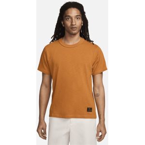 Nike Life knit herentop met korte mouwen - Oranje