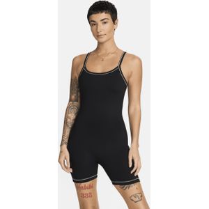 Nike One Dri-FIT Korte bodysuit voor dames - Zwart