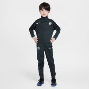 Chelsea FC Strike Nike Dri-FIT knit voetbaltrainingspak voor kleuters - Groen