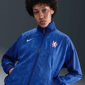 Chelsea FC Strike Nike Dri-FIT Anthem voetbaljack voor dames - Blauw