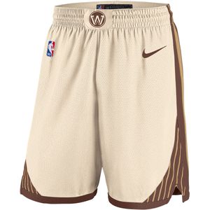Golden State Warriors City Edition Swingman Nike NBA-herenshorts met Dri-FIT - Bruin