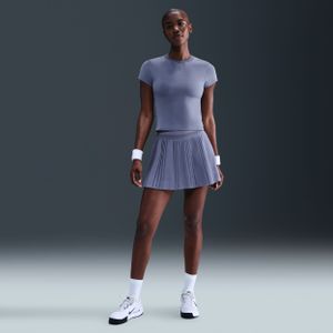 NikeCourt Advantage Dri-FIT tennisrok met plooien - Blauw