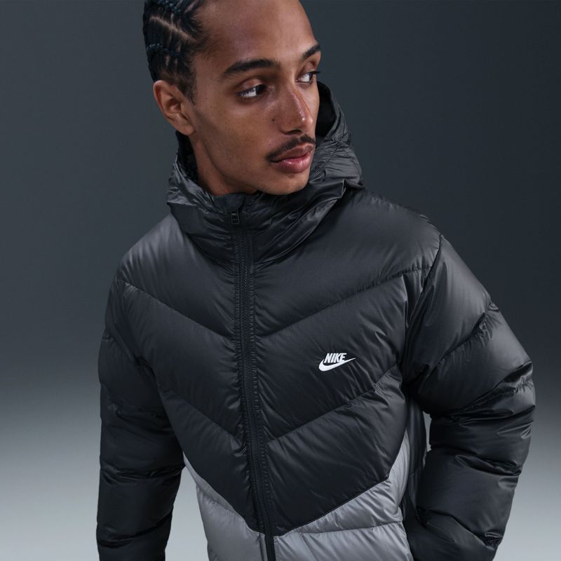 Nike Sportswear Winterjas 'Windrunner'  antraciet / zwart