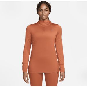 Nike Dri-FIT Swift Element UV hardloopjack met capuchon voor dames - Oranje