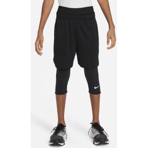 Nike Pro Dri-FIT 3/4-tights voor jongens - Zwart