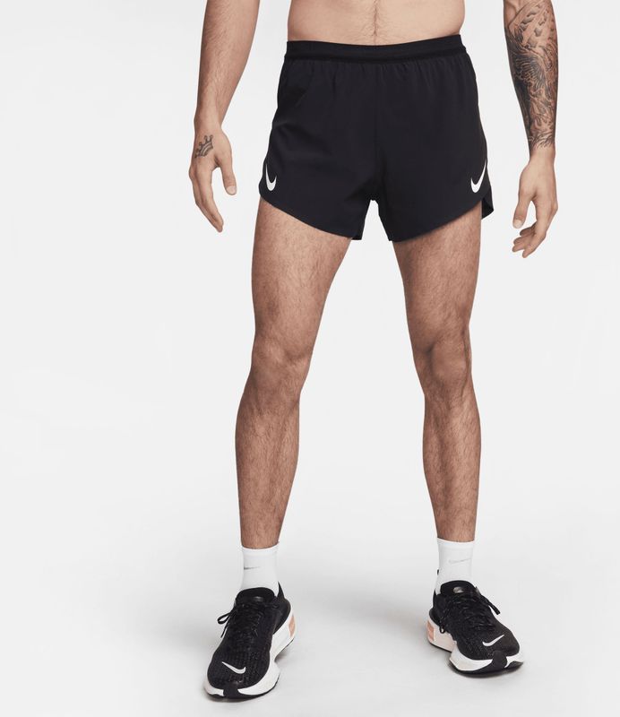 Nike Aeroswift Split Short Heren - Zwart - Dri-FIT Hardloopshort