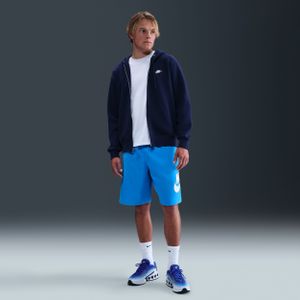 Nike Club geweven herenshorts - Blauw