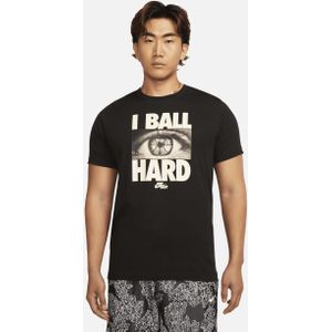 Nike Dri-FIT Basketbalshirt voor heren - Zwart