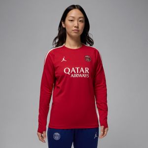 Paris Saint-Germain Strike Vierde Jordan Dri-FIT knit voetbaltop met ronde hals voor dames - Rood