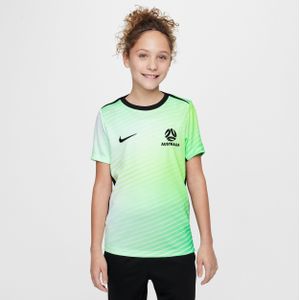 Australië Academy Pro Nike Dri-FIT warming-uptop met korte mouwen voor kids - Groen