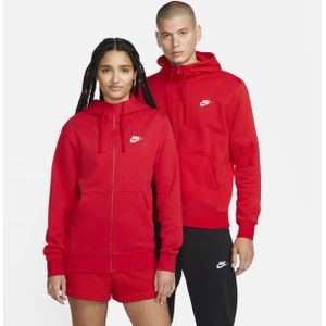 Nike Sportswear Club Fleece Hoodie met rits voor heren - Rood