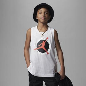 Jordan MJ Flight MVP Jersey Tank tanktop met Dri-FIT voor kids - Wit