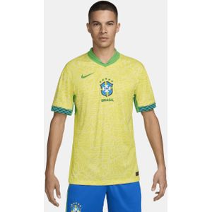 Brazilië 2024 Stadium Thuis Nike Dri-FIT replica voetbalshirt voor heren - Geel