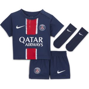 Paris Saint-Germain 2024 Stadium Thuis Nike driedelig replica voetbaltenue voor baby's/peuters - Blauw