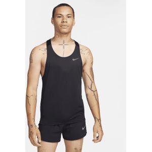 Nike Fast hardloopsinglet met Dri-FIT voor heren - Zwart