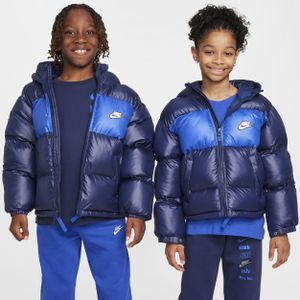 Nike Sportswear Heavyweight Synthetic Fill EasyOn Therma-FIT Repel ruimvallend jack met capuchon voor kids - Blauw