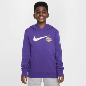 Los Angeles Lakers Club Fleece Essential Nike NBA-hoodie voor jongens - Paars