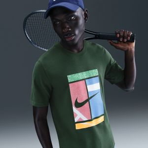 NikeCourt Dri-FIT T-shirt voor heren - Groen