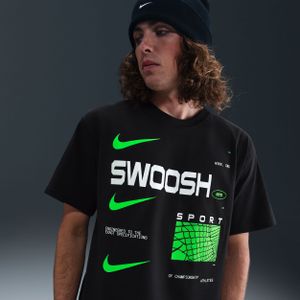 Nike Sportswear Shirt 'M90 SWOOSH'  lichtgroen / zwart / wit