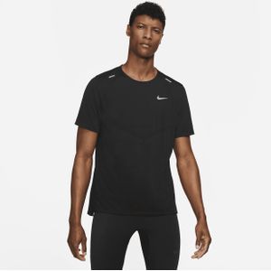 Nike Rise 365 Dri-FIT hardlooptop met korte mouwen voor heren - Zwart