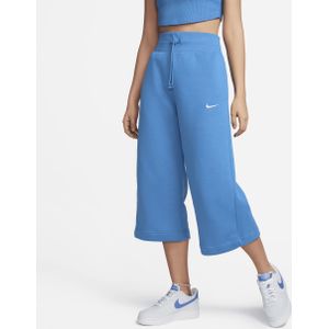 Nike Sportswear Phoenix Fleece korte joggingbroek met hoge taille voor dames - Blauw