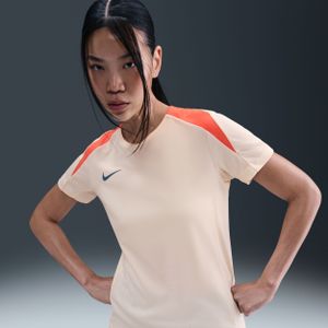 Nike Strike voetbaltop met Dri-FIT en korte mouwen voor dames - Wit