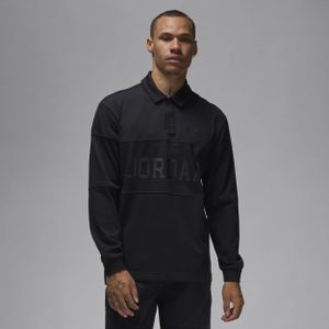 Jordan Essentials rugbytop met lange mouwen voor heren - Zwart